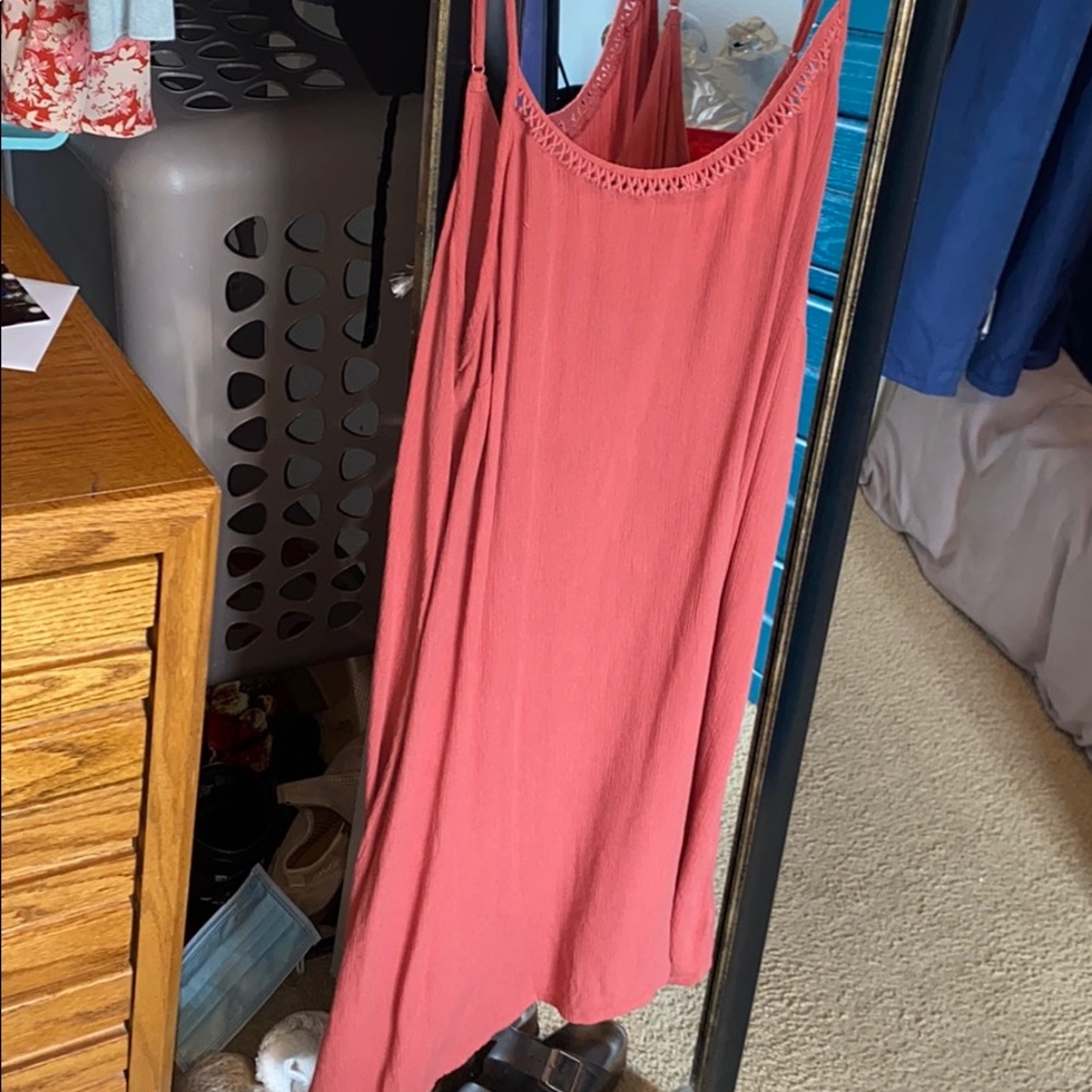 Coral cami dress